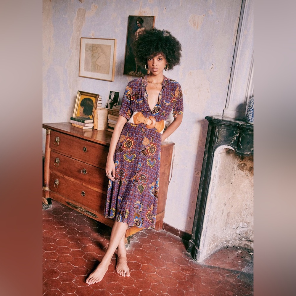 Sézane Jeanne Floral Dress